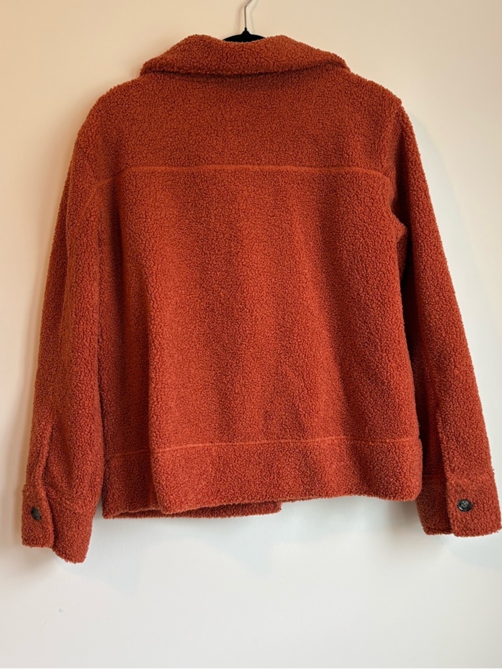 Encore Rust Teddy Button-Front Jacket - Picture 2 of 7